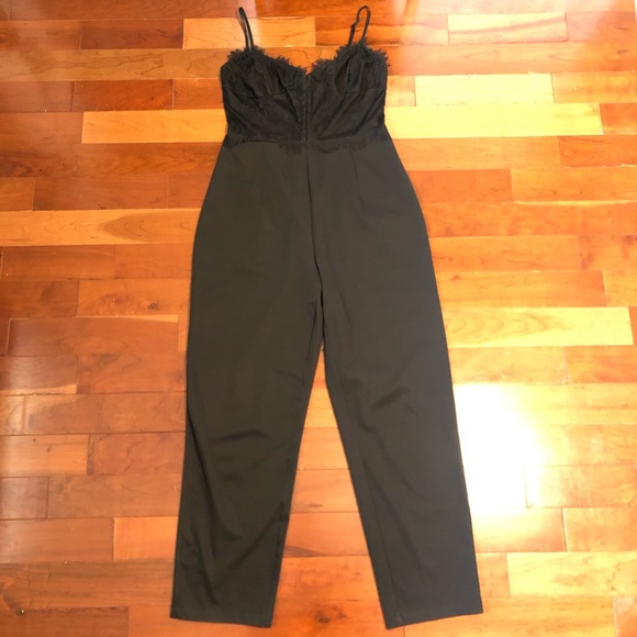 Black Lace Jumpsuit - Picture 2 of 5